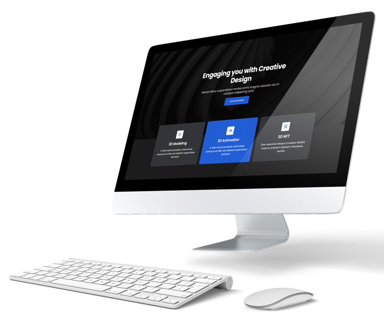 iMac met een website van StratiQ